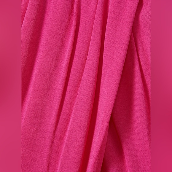 NWT REISS Elliana Drape Front Midi Dress in Pink - Picture 6 of 13